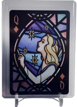 Cinderella 2021 Tenyo Disney Stained Glass Playing Card W/Top Loader 🔥 - Image 1