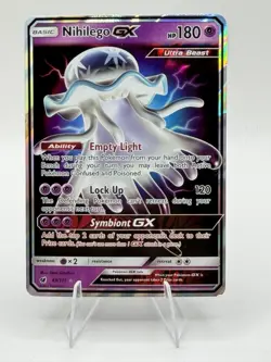 Pokemon TCG Nihilego GX Ultra Rare Card 49/111 Crimson Invasion NM - Image 1