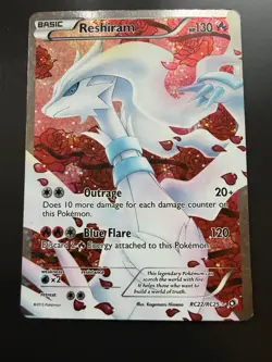 Pokemon Reshiram Full Art RC22/RC25 Legendary Treasures Radiant Collection Card - Image 3