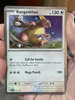 POKEMON KANGASKHAN SVP202 PROMO BLACK STAR COSMOS HOLOFOIL NM CARD - Image 1