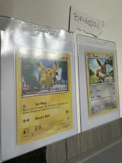 Pokemon Build A Bear Promo Eevee And Pikachu 63/98 20/108 Cards - Image 4