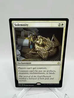 MTG Magic the Gathering Solemnity Hour of Devastation Rare - Image 1
