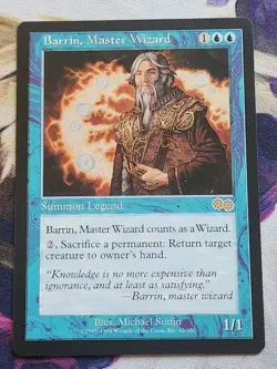MTG Urza's Saga - Barrin, Master Wizard NM - Image 1