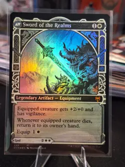 FOIL Halvar, God Of Battle Showcase Kaldeheim Mythic Rare MTG Magic - Image 2
