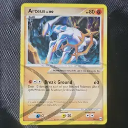 Pokemon TCG Arceus AR8 Arceus Set Holo Rare Stamped Basic 2009 80 HP - Image 1
