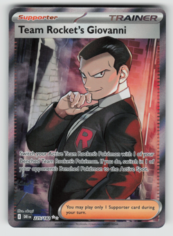 Team Rocket's Giovanni Pokemon Destined Rivals 225/182 Full Art Ultra Rare NM - Image 1