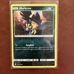 Murkrow (128) SM - Unified Minds #128 (2019) Common Reverse Holo NM Pokemon - Image 1