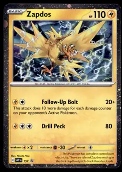 Zapdos 157 Holo Promo Scarlet & Violet Promo Holo Near Mint - Image 1