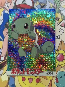 Pokemon squirtle Vintage Pocket Monsters Vending HOLO Prism Sticker 1998 bandai - Image 2
