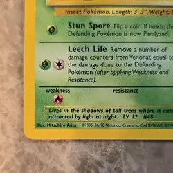 Pokemon TCG Venonat 63/64 Jungle Common Unlimited Regular Basic 1999 English - Image 3