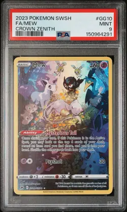Pokemon Mew Crown Zenith Galarian Gallery Full Art #GG10/GG70 PSA 9 Mint - Image 1