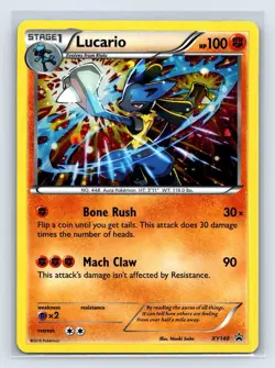 Lucario (Cosmos Foil) - XY140 XY Black Star Promo Holo POKEMON TCG - Image 1