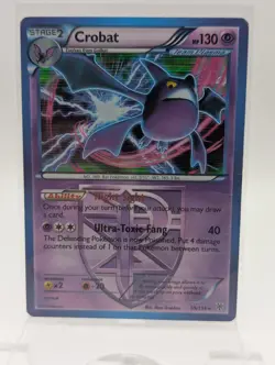 Crobat 55/135 Holo Rare Plasma Storm Pokemon MP - Image 1