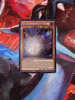 Yugioh! Veidos the Eruption Dragon of Extinction PHNI-EN090 Secret Rare 1st NM - Image 1