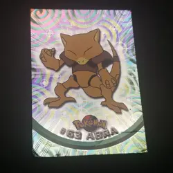 ABRA #63 - HOLO - Topps BLACK LOGO - Series 1 TV 1999 - POKEMON CARD - HP/DMG - Image 1