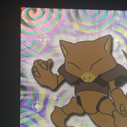 ABRA #63 - HOLO - Topps BLACK LOGO - Series 1 TV 1999 - POKEMON CARD - HP/DMG - Image 2