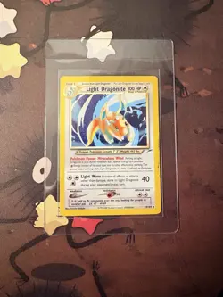 Pokemon TCG Light Dragonite Neo Destiny Holo Card 14/105 Unlimited Rare - Image 1