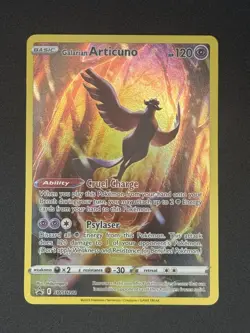 Pokemon Card Galarian Articuno SWSH282 Black Star Promo Near Mint - Image 1