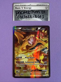 Pokemon Charizard EX XY121 Black Star Promo Holo TCG Card Standard Size - Image 2