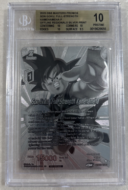 Dragon Ball Z Son Goku, Full-Strength Kamehameha Silver Card BT20-056 UC - Image 1