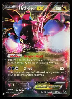 Hydreigon EX 62/108 Holo XY Roaring Skies Pokemon Card - Image 1