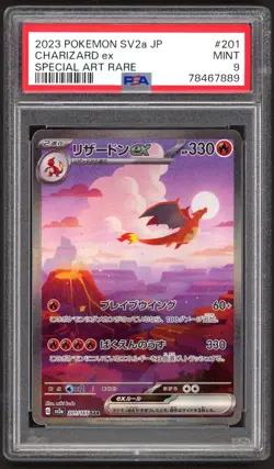 Pokemon Cards - PSA 9 Charizard 201/165 - Japanese 151 SV2a SAR - MINT - PSA9 - Image 1