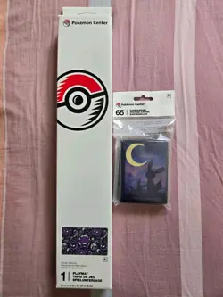 Pokemon Ghostly Gathering Playmat Gengar & Eevee Umbreon Twilight Card Sleeves - Image 2
