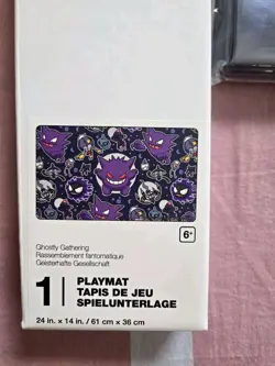 Pokemon Ghostly Gathering Playmat Gengar & Eevee Umbreon Twilight Card Sleeves - Image 3