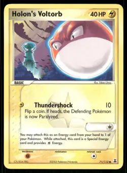 Pokemon Cards Holon's Voltorb 71/113 Delta Species Common NM - Image 1