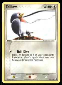 Pokemon Cards Taillow 86/113 Delta Species Common NM - Image 1