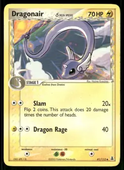 Pokemon Cards Dragonair 41/113 Delta Species Uncommon LP - Image 1