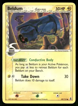 Pokemon Cards Beldum 59/113 Delta Species Common MP - Image 1