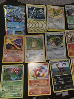 Very Rare Card Pokemon Set Rare Vintage Shiny Ex And X Kyurem Moltres Shaymin - Image 1