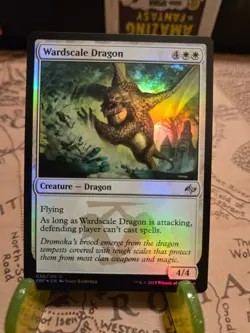 MTG Wardscale Dragon Fate Reforged Foil Uncommon NM - Image 1
