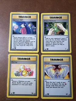 Pokemon First Edition Trainer Lot Of 4 - Image 1