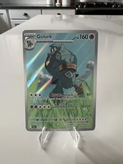 Pokemon TCG Golurk Illustration Rare Black Bolt 123/086 NM/M Condition - Image 1