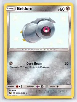 Pokemon TCG - Hidden Fates: Shiny Vault Beldum Shiny Holo Rare Holo SV30/SV94 - Image 1