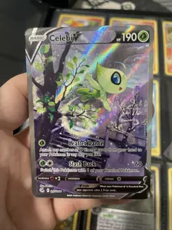 Celebi V 245/264 Alt Art Secret Rare NM/M – Pokemon Fusion Strike Full Art - Image 1