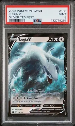 LUGIA V #138 PSA 9 • 2022 POKEMON SWORD & SHIELD SILVER TEMPEST - Image 1