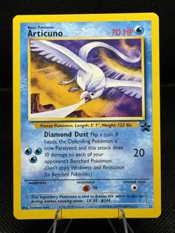 Pokemon Articuno Wotc Promo 22/53 Black Star Promo 70 HP Regular English Card - Image 1