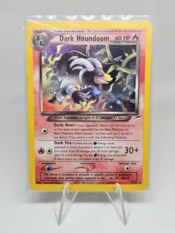Pokemon Neo Destiny Dark Houndoom Rare Holo 7/105 Unlimited MP - HP - Image 1