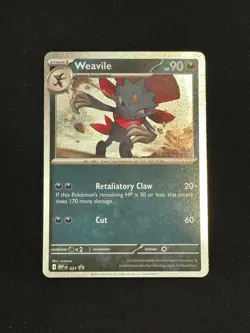 Pokemon Weavile (Cosmos Holo) 021 Me: Mega Evolution Black Star Promo Holo - Image 1