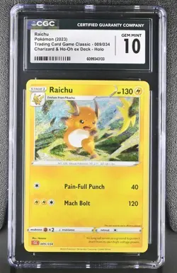 Raichu *CGC 10* Holo *Classic Collection* #9 * 2023 * Pokemon - Image 1