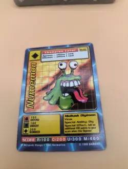 Numemon Bo-63 Champion Unlimited Digimon CCG 1999 Bandai Toei Card Non Holo - Image 2