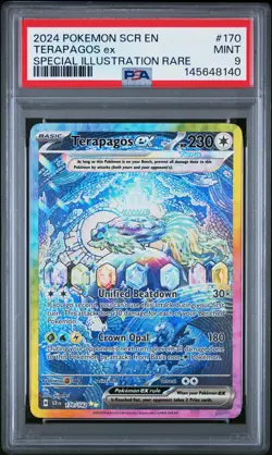 Terapagos EX 170/142 Special Illustration Rare Pokemon PSA 9 *140 - Image 1