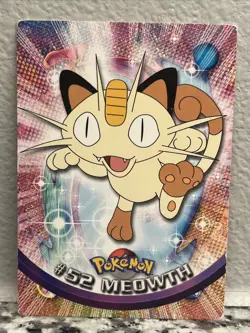 1999 Topps Pokemon TV Animation Edition Series 1 Meowth #52 - Image 1