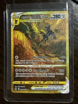 Pokemon Origin Forme Dialga VSTAR GG68/GG70 Crown Zenith Secret Rare Holo - Image 1
