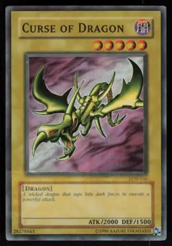 Curse of Dragon LOB-066 LOB FOIL SHIFT + INK ERROR Yu-Gi-Oh - Image 1
