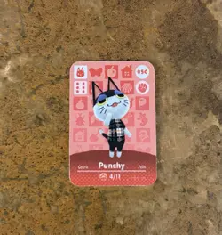 Nintendo Animal Crossing Amiibo Card Punchy - Image 1
