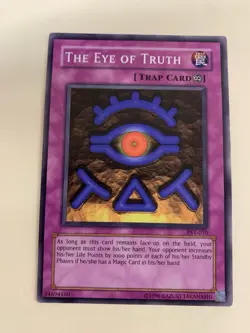 Yugioh The Eye of Truth Trap Card PSV-010 1996 Trading Card Game - Image 1